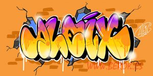 Graffiti Nombre Aleix 300x100000